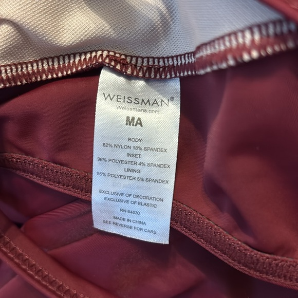 Weissman Icon Cherry Dance Unitard Sz M MA - Picture 5 of 8